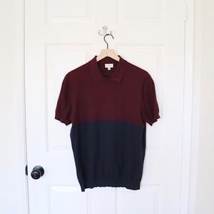 Club Monaco Color Block Polo